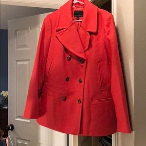 Banana Republic Coral pea coat, size XL